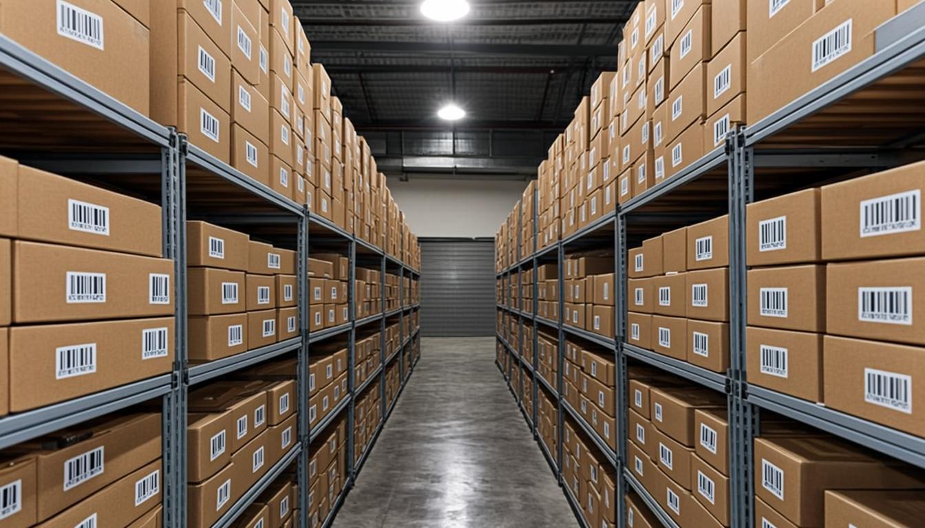 Organized short-term storage, boxed and labeled